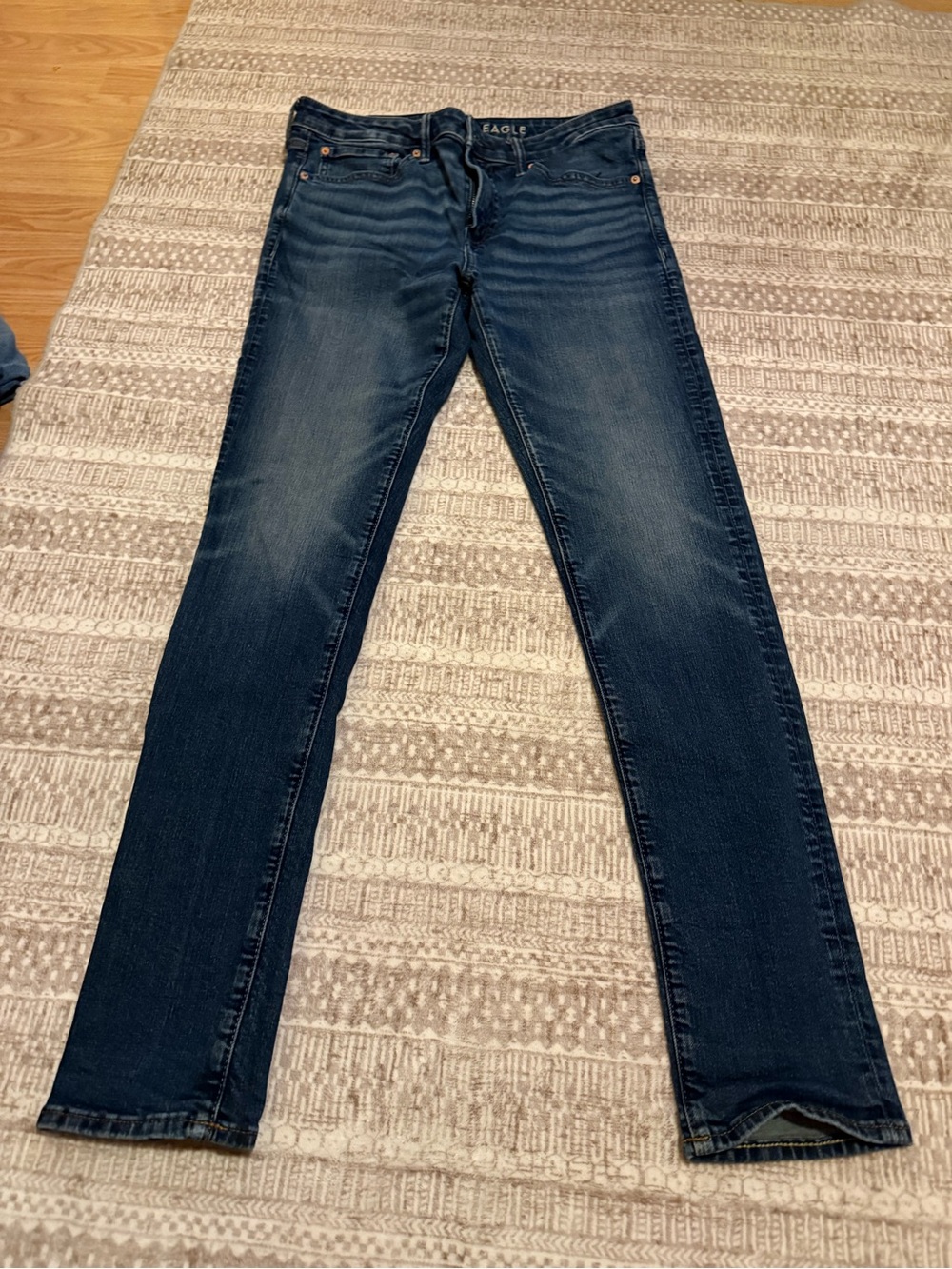American Eagle Women’s Straight Leg Jeans Waist 34 x 34 in Blue